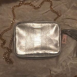 NWT Victoria’s Secret Silver and Gold Chain Bag